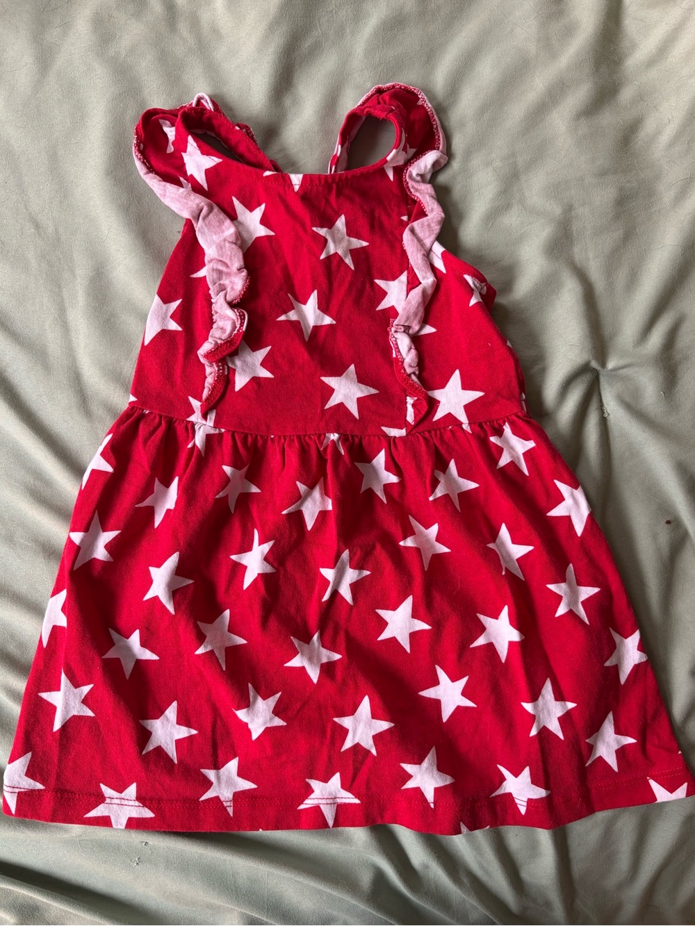 Carters- Red & white stars cotton dress ❤️⭐️